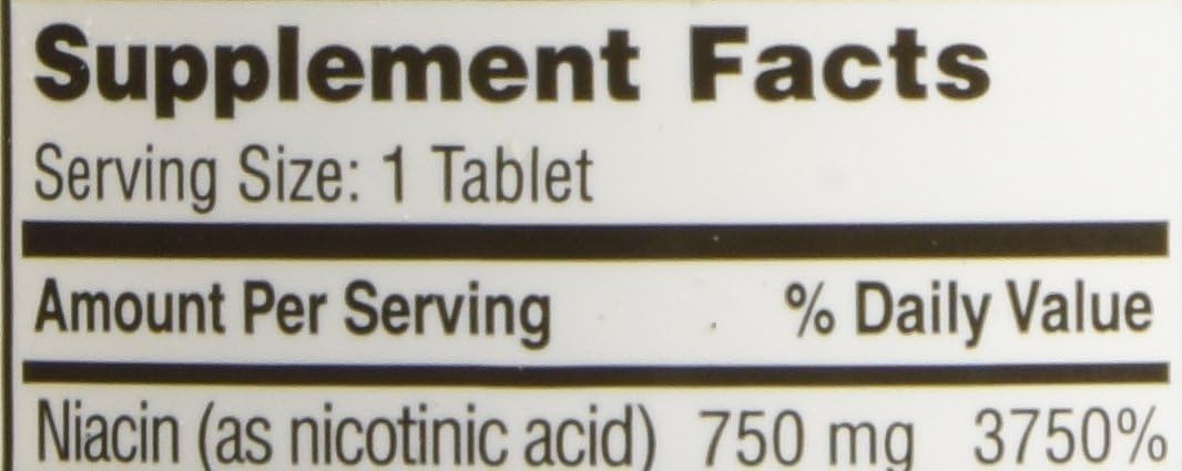ENDUR-ACIN - Niacina B3 de Liberación Prolongada - 750 mg - 200 Comprimidos