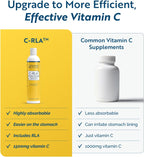 Researched Nutritionals C-RLA - Vitamina C Liposomal con R-Ácido Lipoico, Sabor Vainilla Caramelo, 300 ml