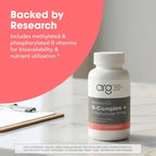 MethylPro B-Complex + L-Methylfolate 15 mg - Complejo B Metilado para Hombres y Mujeres, Apoyo Energético Celular con Folato, Niacina y Biotina - 30 Cápsulas Veganas