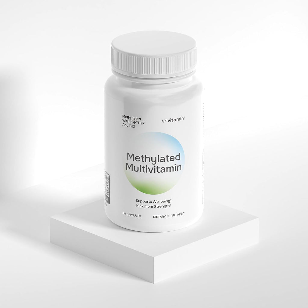 envitamin Complejo Multivitamínico Metilado con L-Metilfolato, B12 Metilada, 5-MTHF, Inositol y Licopeno