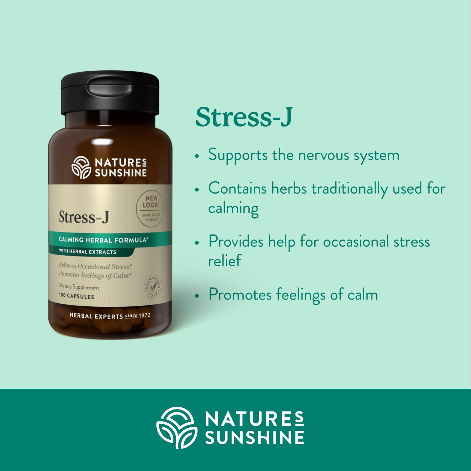 Nature's Sunshine Stress-J, 100 Cápsulas