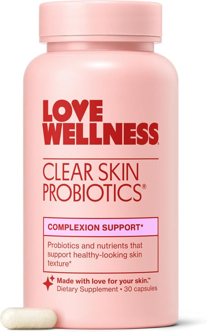 Love Wellness Clear Skin Probiotic – – Zinc: El zinc contribuye a la protección de las células frente al daño – Image 1