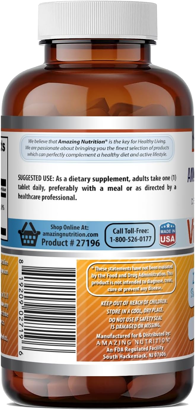 Amazing Formulas Vitamina B6 Piridoxina 200mg 100 Comprimidos