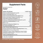 Mela Daily Essentials Multivitamínico para Mujeres con Melanina - Alta Dosis de Vitamina D3 y B12, Probióticos, Melena de León, Canela de Ceilán - Vegano, Sin Gluten, Sin OGM, Suministro para 30 Días (60 Cápsulas)