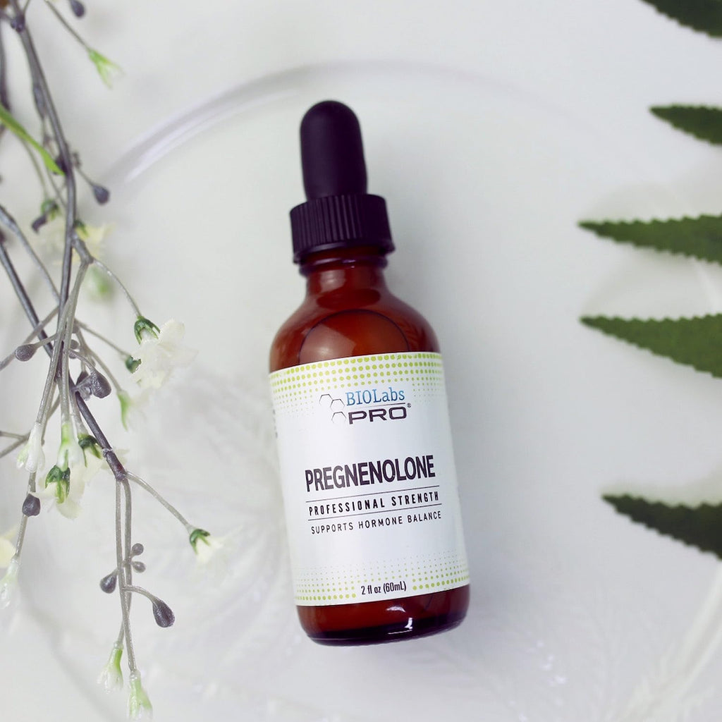 BIOLABS PRO Pregnenolona, Aceite Natural Bioidéntico de Pregnenolona, Ayuda a Mantener el Equilibrio Hormonal, 60ml - Suministro para 6 Meses