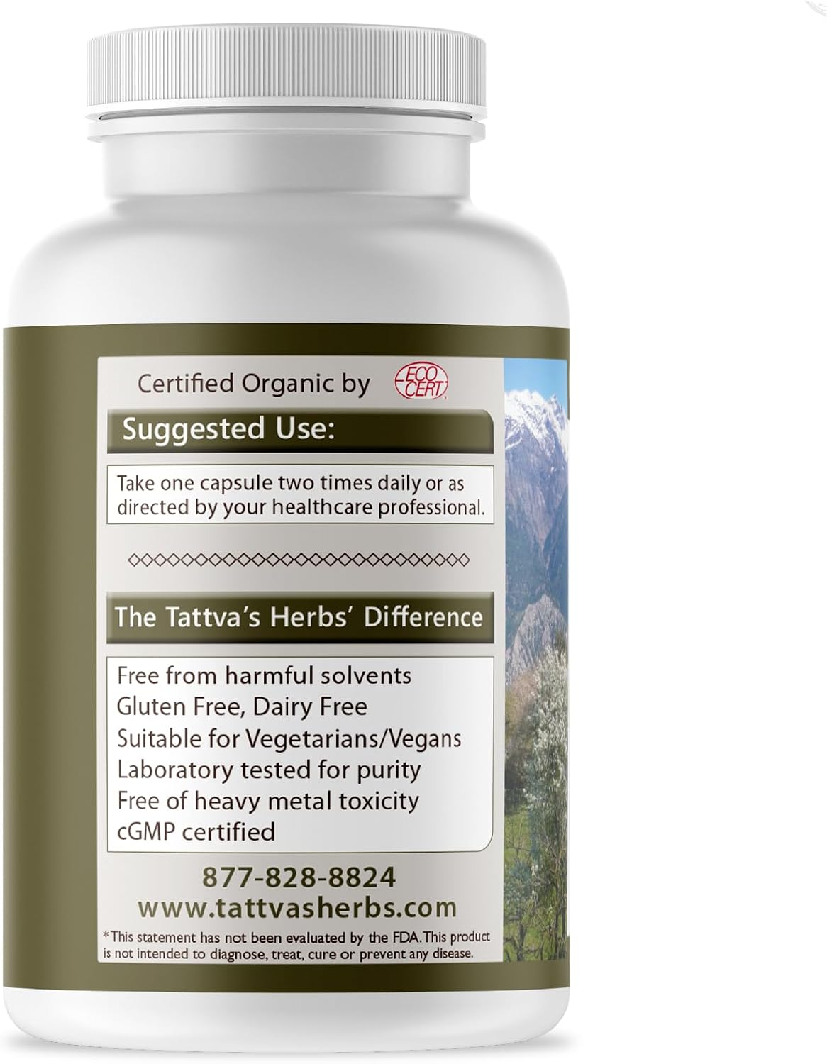 Tattva's Herbs Cardiopure - Ayurvedic Herbal Supplement with Ashwagandha, Rauwolfia, and Arjuna - 240 Veggie Capsules