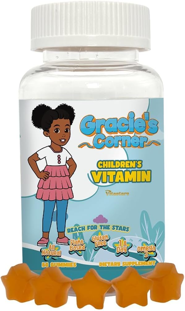 Vitastars Gracie’s Corner Stars Gominolas Multivitamínicas para Niños con Omega 3 - 60 unidades