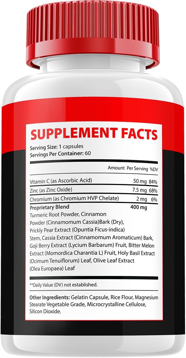 Glycowize Cápsulas – Suplemento Avanzado Glyco Wize, Fórmula Natural, 5 Paquetes (300 Cápsulas)