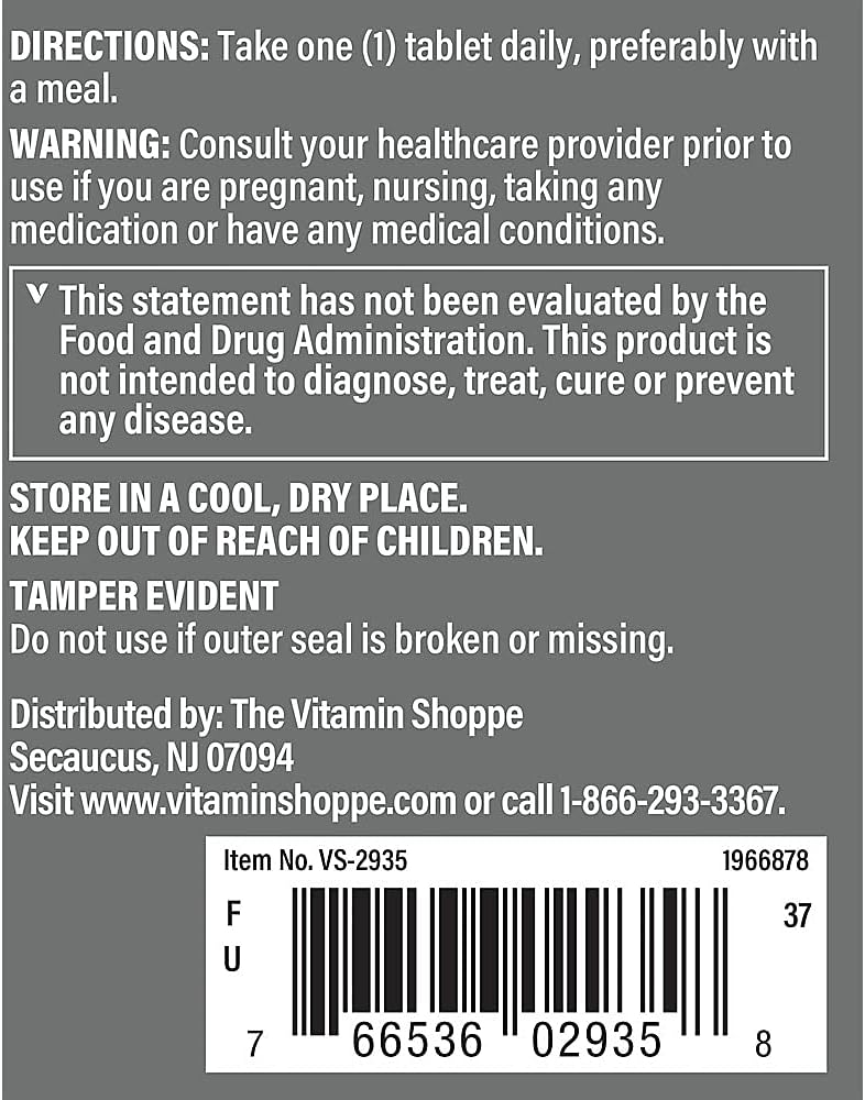 The Vitamin Shoppe Beta Sitosterol 300 mg, 120 Comprimidos