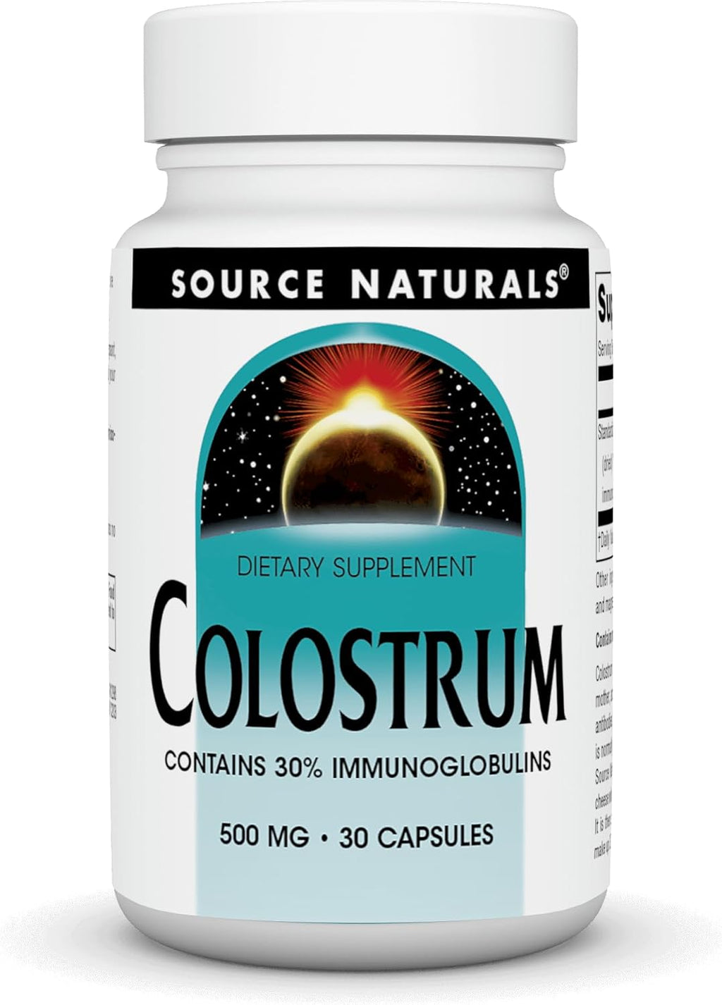 Source Naturals Colostrum 30% Inmunoglobulinas - 30 Cápsulas
