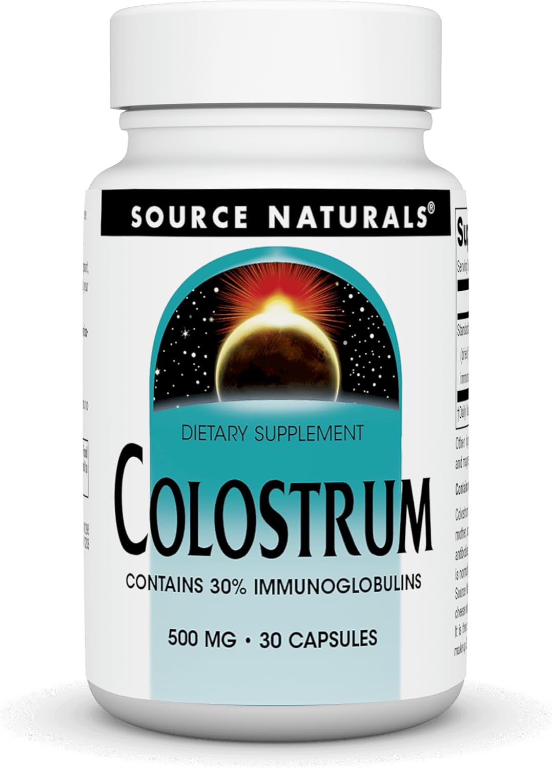 Source Naturals Colostrum 30% Inmunoglobulinas - 30 Cápsulas