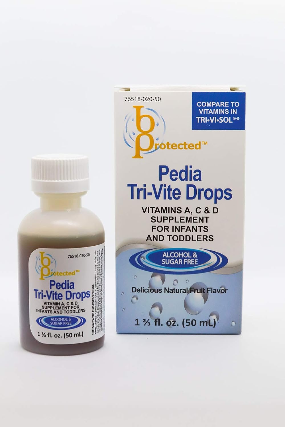 Szong Gotas Multivitamínicas para Bebés, Vitaminas A, C y D, paquete de 3 x 50 ml