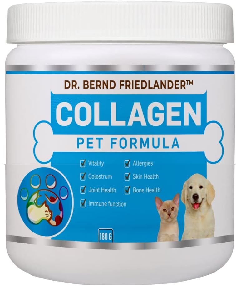 Collagen Pet Formula para Perros y Gatos - Colágeno + Calostro - Articulaciones, Piel y Pelaje