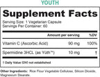 Vitauthority Espermidina 3HCL 99% - Apoyo Celular y Longevidad - 60 Dosis