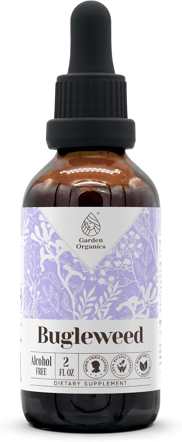 Bugleweed (Lycopus virginicus) Tintura Natural Sin Alcohol - Garden Organics - 118 ml