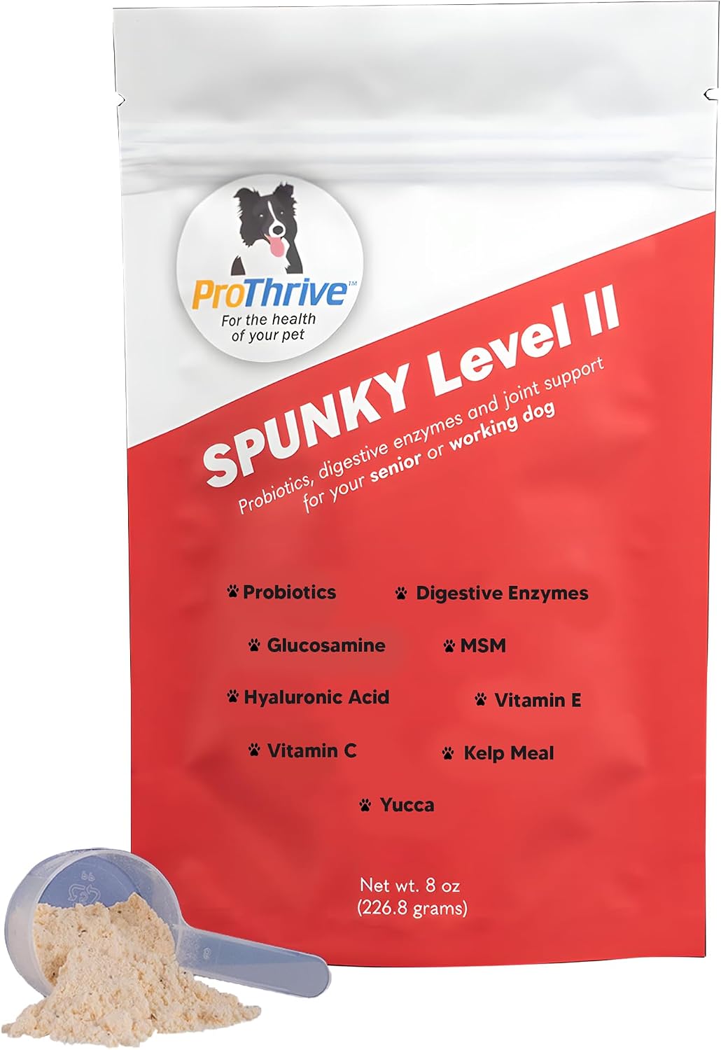 Spunky Nivel II Probióticos Formulados para Perros, 227 g