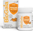 BioGaia Immune Active Kids | Probiótico + Vitamina D | Salud Digestiva e Inmune | 60 Comprimidos Masticables