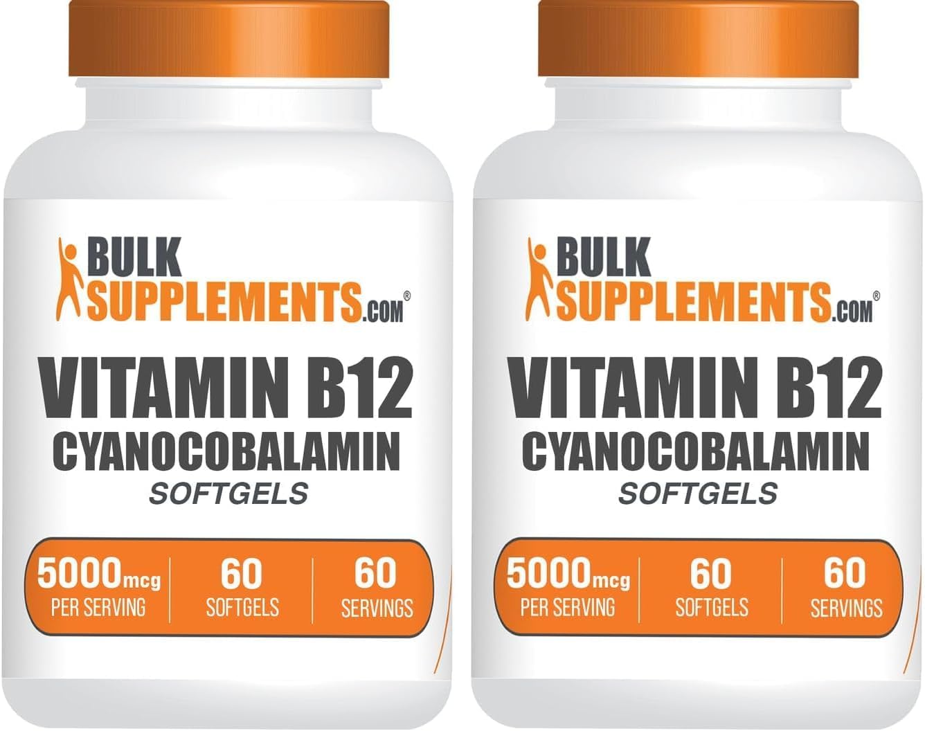 Vitamina B12 5000 mcg Softgels - Cianocobalamina - 180 Cápsulas Blandas
