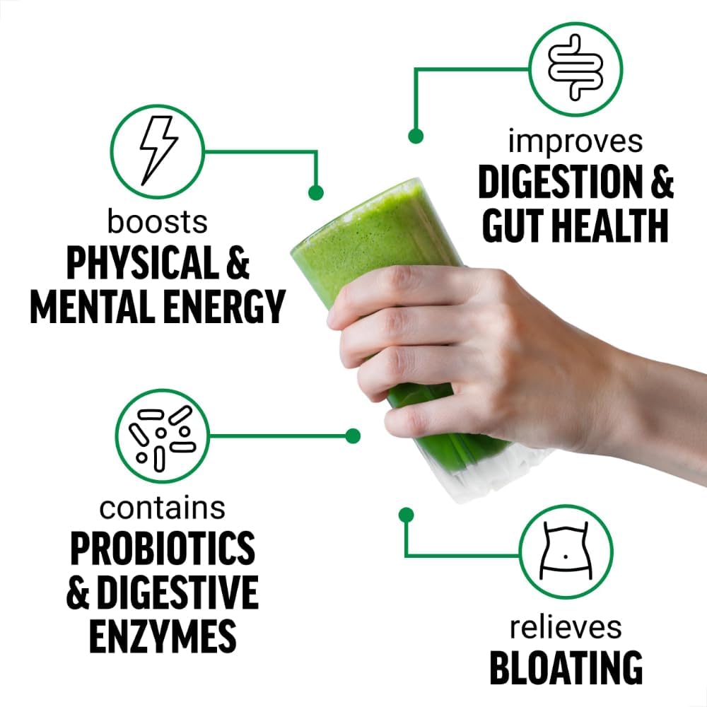 Force Factor Smarter Greens Superfoods + Energy Powder, Lima Limón, 30 porciones