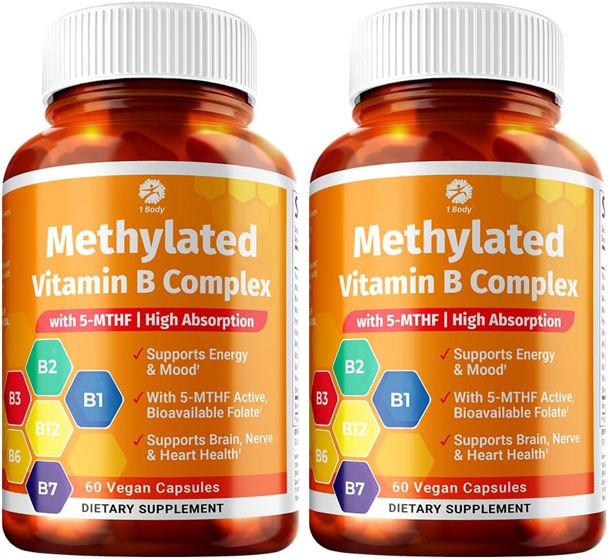 Complejo B Metilado con 5-MTHF y Metil B12, 60 Cápsulas