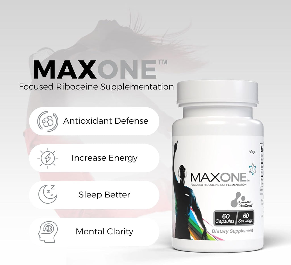 Max One, Suplemento con RiboCeine, 60 Cápsulas Vegetales