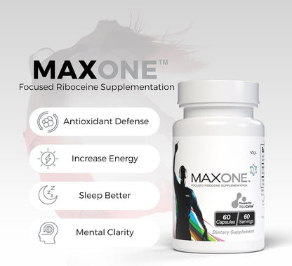 Max One, Suplemento con RiboCeine, 60 – Función inmunitaria: un buen estado antioxidante es importante para el – Image 2