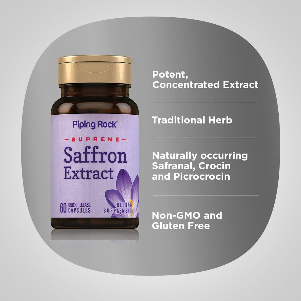 Ultimate Saffron Extract 88.5 mg, 60 Cápsulas de Liberación Rápida