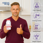 Adrenalwork Complemento para el Estrés con Ashwagandha Orgánica, Rhodiola y Albahaca Santa – 60 Cápsulas