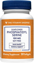 The Vitamin Shoppe Sunflower Phosphatidylserine 100 mg (30 Softgels)