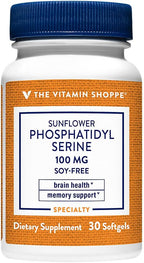 The Vitamin Shoppe Sunflower Phosphatidylserine 100 mg (30 Softgels)