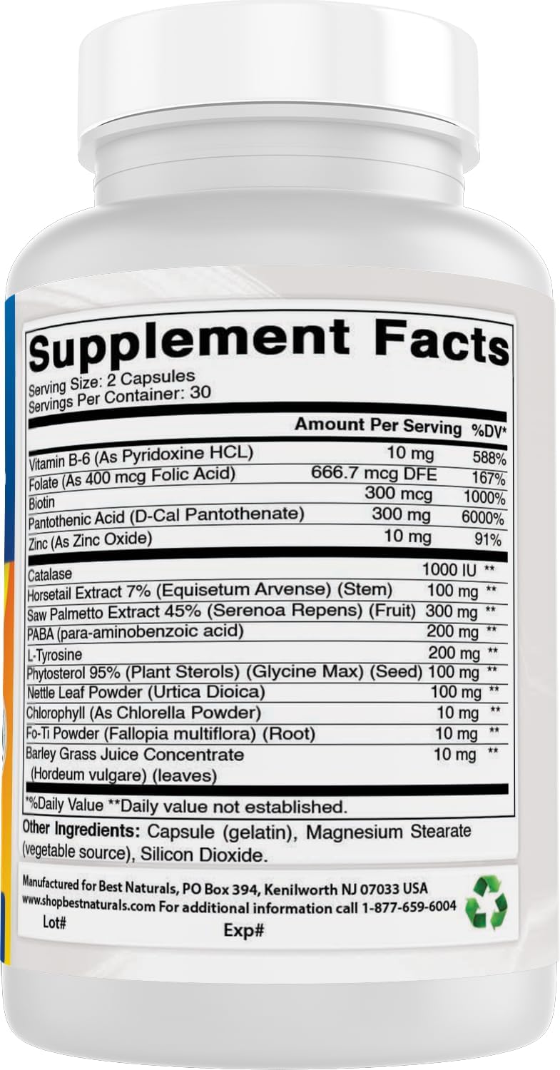 Best Naturals Fórmula Anticanas, 60 Cápsulas (Pack de 2)
