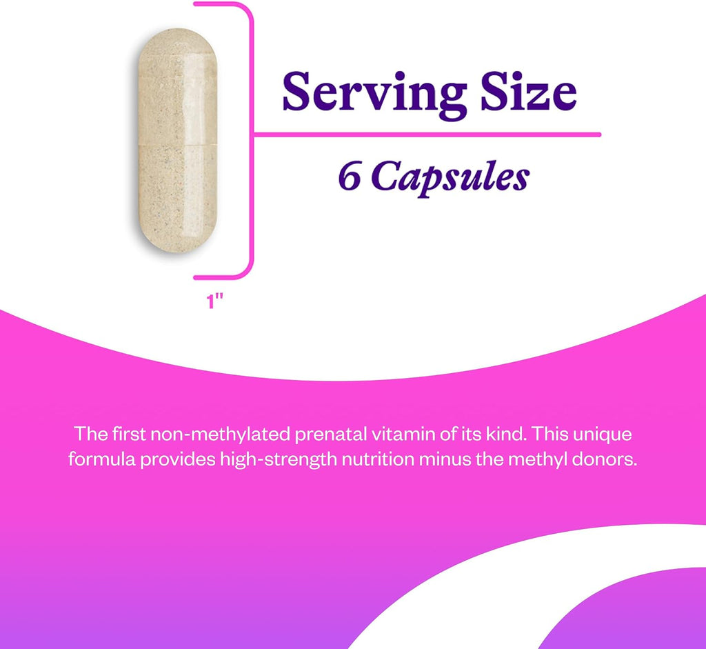Seeking Health Optimal Prenatal MF - Complemento prenatal con folato, vitamina A, jengibre y vitamina B12 - Apoyo digestivo e inmunitario (180 cápsulas)