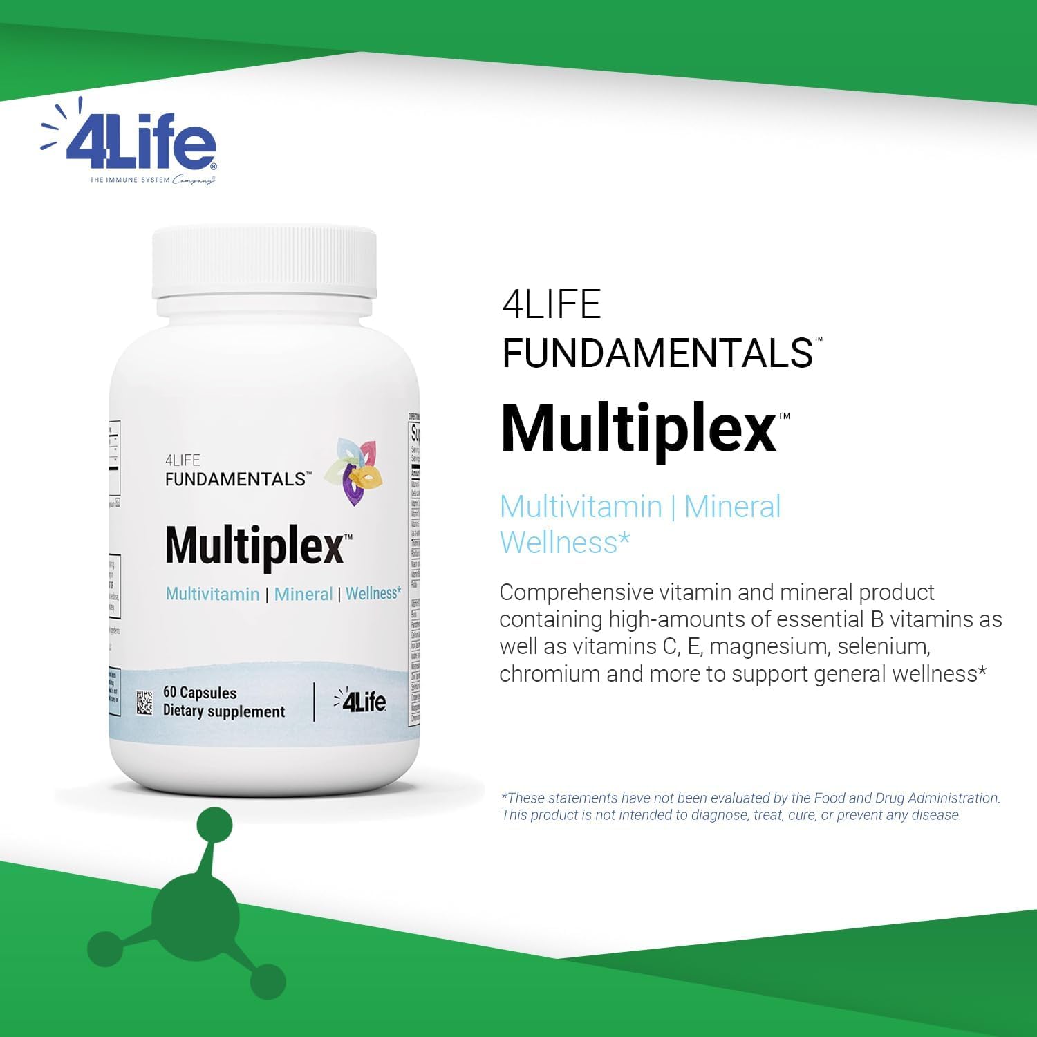 4Life Multiplex Multivitamínico y Mineral, 60 Cápsulas
