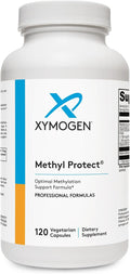 XYMOGEN Methyl Protect - 3400 mcg 5-MTHF (5-Metiltetrahidrofolato) con Vitaminas B Activadas - Apoyo Cardiovascular y Neurológico - 120 Cápsulas Vegetarianas