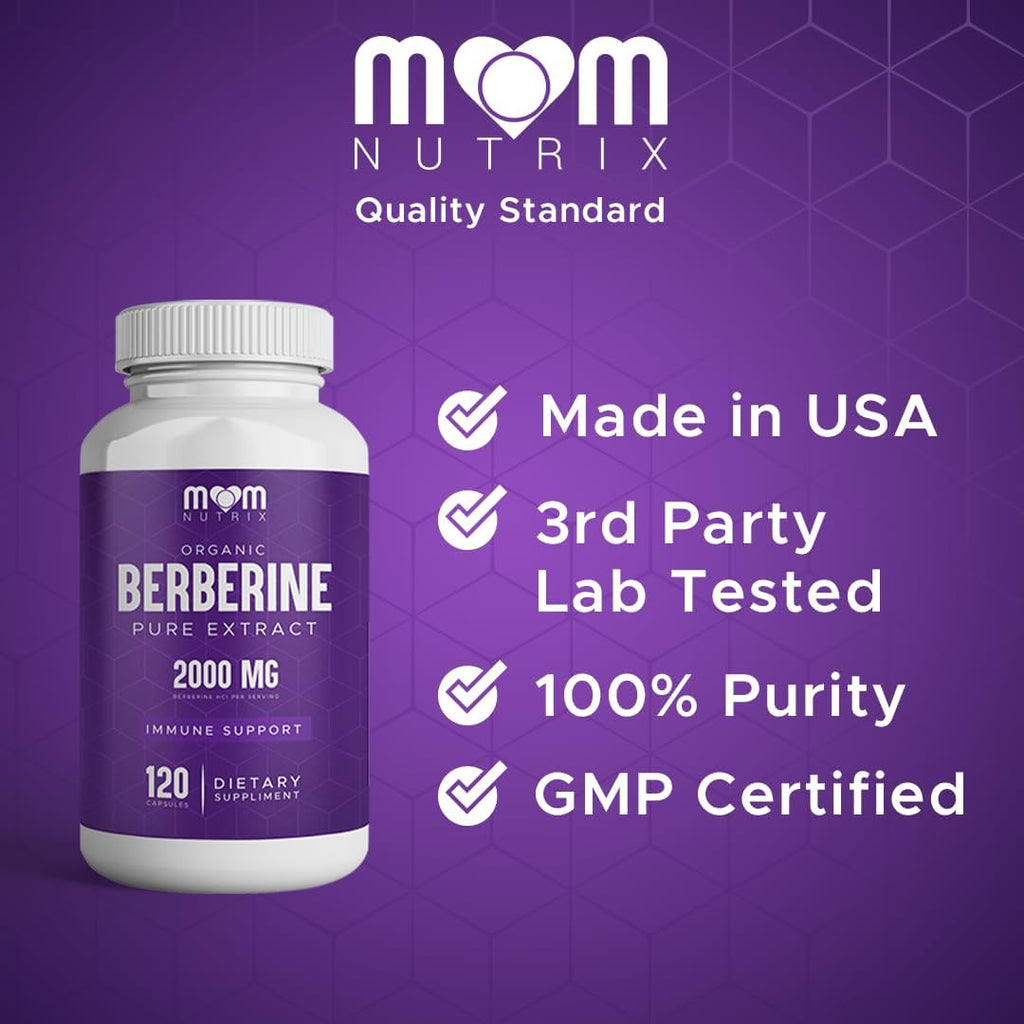 THE MONK Organic Berberine Extract 2000mg - Berberine HCL Supplement