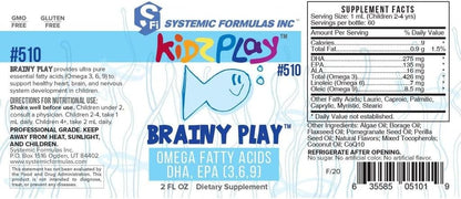 Systemic Formulas Brainy Play - Desarrollo del Sistema Nervioso, 1 ml, Kidz Play #510 – Image 2