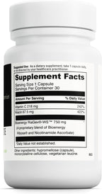 DAVINCI Labs NAD+ Activate - Suplemento NAD con Vitamina C y Niacina - 30 Cápsulas - Sin Gluten, Sin Soja, Vegetariano