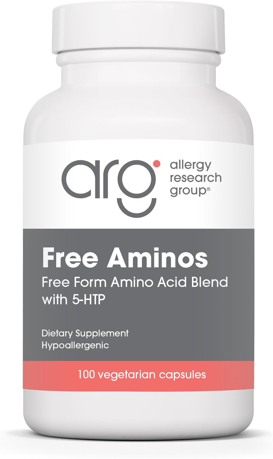ARG Free Aminos - Free-Form Amino Acid Complex with 5-HTP - 100 Vegetarian Capsules