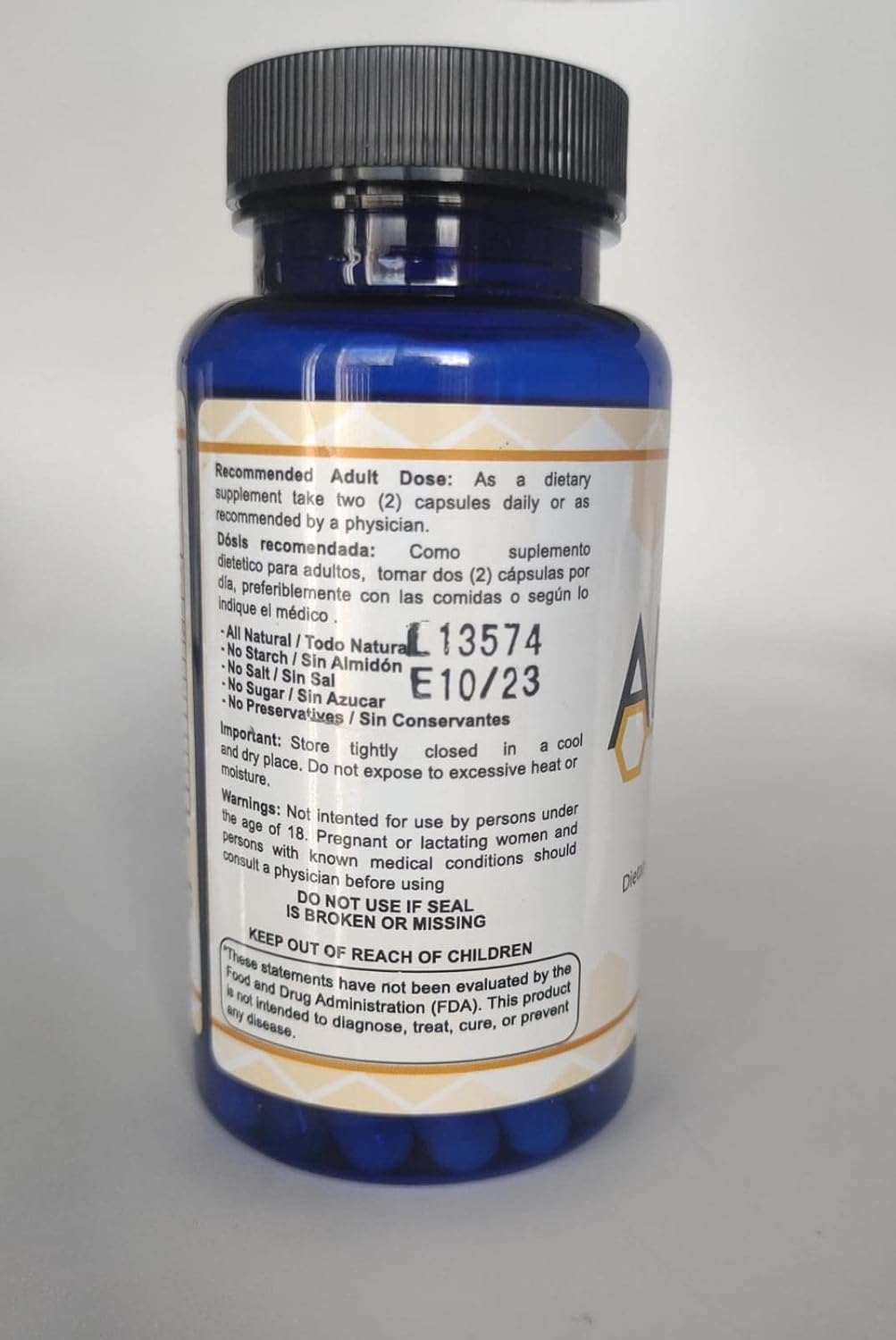 ABEE MED Natural Bee Venom Apitoxin Supplement - 60 Capsules + 2 oz Cream