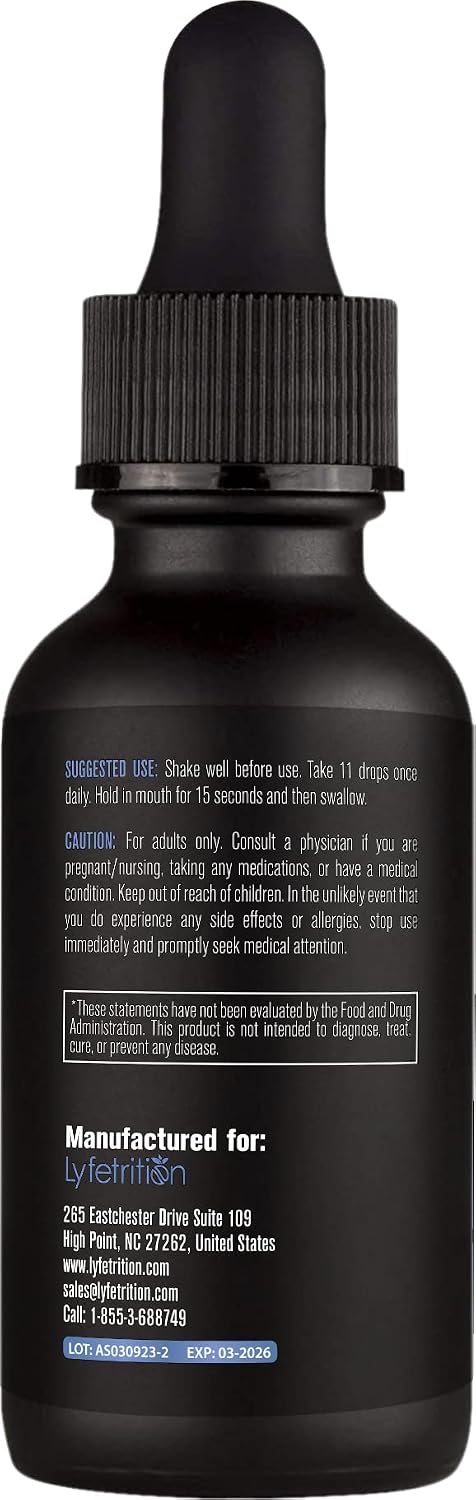 Lyfetrition Boswellia 455 mg - Extracto Líquido 118 ml - 220 Porciones - Alta Absorción - No Modificado Genéticamente - Certificado GMP - Sin Crueldad
