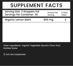 Khroma Herbal Products - Melisa Orgánica - 800 mg Líquido - 30 Dosis
