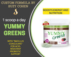 Yummy Greens Drink Mix - Mezcla de Verduras, Algas, Frutas y Probiótico