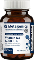 Metagenics Vitamina D3 y K2 5.000 UI con MK-7, 60 Cápsulas Blandas