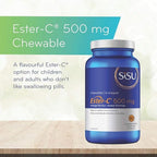 Sisu Ester C 500 mg Chewable Orange, 90 tablets