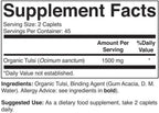 Organic Tulsi (Holy Basil) 1500mg, 90 Vegetarian Tablets
