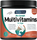 Multivitamínico para perros con glucosamina, omega 3, minerales, probióticos y enzimas - 120 masticables sabor pollo