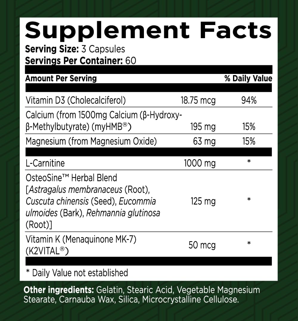 Green Valley Naturals Bone & Muscle Defense - 180 Cápsulas