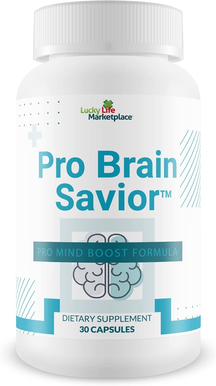 Pro Brain Savior – Suplemento Nootrópico con Bacopa, Niacina, Cafeína y L-Teanina para Memoria, Enfoque y Claridad Mental