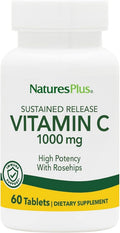 NaturesPlus Vitamin C 1000 mg with Rose Hips - 60 Sustained Release Tablets