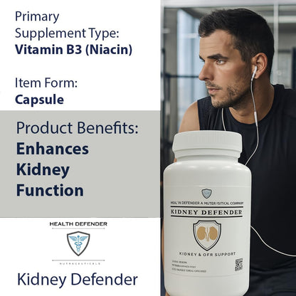 Health Defender Kidney Support - Apoyo Renal para CKD y Salud Renal, 120 Cápsulas – Image 5